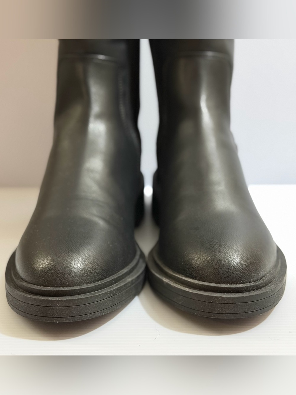 Kenneth Cole Reaction Anabelle Tall Riding Boots Black 9 w/ Box - Picture 2 of 14